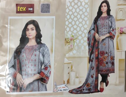 100% Premium cotton digital printed three piece code:nhju Price in Bangladesh | resellKori