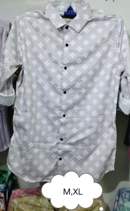 100% Premium Quality Full Sleeve Cotton Print Shirt for Men"s Collection Price in Bangladesh | resellKori