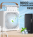 3 In 1 Portable mini air color Fan Personal Mini Air Conditioner With 10000 Mh power bank free Mini Portable Cooling Fan Price in Bangladesh | resellKori