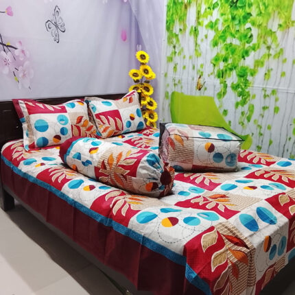 প্রিমিয়াম কোয়ালিটি টুয়েল কটন কাপড়ের ৫ পিস কম্ফর্টার সেট 3 Price in Bangladesh | resellKori