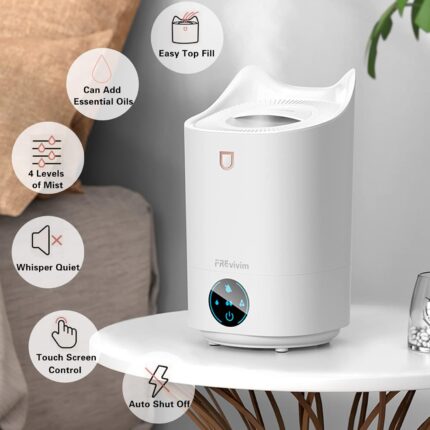 4100ML Air Humidifier Touch Screen Aroma Diffuser Large Aromatherapy Scent Humidifier Diffusers Diffusers For Home Price in Bangladesh | resellKori