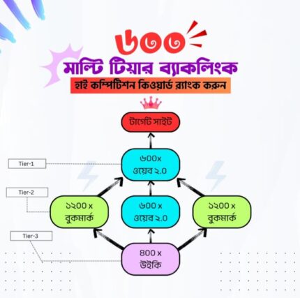 600 Multi-Tier Backlink: Rank High Competition Keyword Price in Bangladesh | resellKori