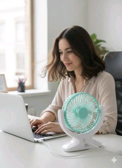ABJAK 2508 Portable LED Light with Mini Fan Price in Bangladesh | resellKori