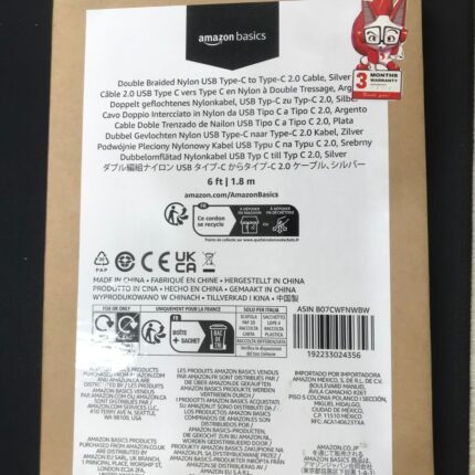 Amazon Basics Type C to C Charging Cable 6ft Long Price in Bangladesh | resellKori
