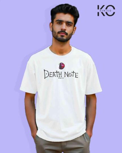 Anime Inspired Design “Death Note Apple” Printed T-Shirts for Anime Lovers in Bangladesh Price in Bangladesh | resellKori