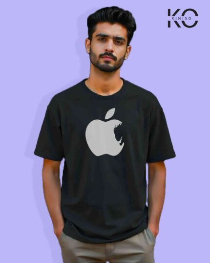 Anime Inspired Design “Ryuk Eating Apple” Printed T-Shirts for Anime Lovers in Bangladesh Price in Bangladesh | resellKori