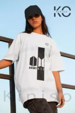 BTS Fan Apparel for ARMY Tshirt – ARMY BTS Logo Together – Tee for Girls in Bangladesh Price in Bangladesh | resellKori