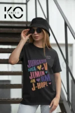 BTS Member Names – T-shirt for Women in Bangladesh Price in Bangladesh | resellKori