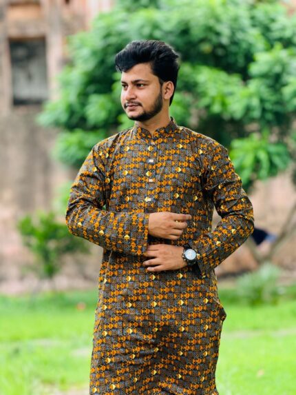 Cotton Print Panjabi Price in Bangladesh | resellKori