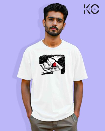 Death Note Inspired Design “Note Book and Apple” Printed T-Shirts for Anime Lovers in Bangladesh Price in Bangladesh | resellKori