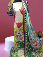 Digital Print Cotton Three Piece Price in Bangladesh | resellKori