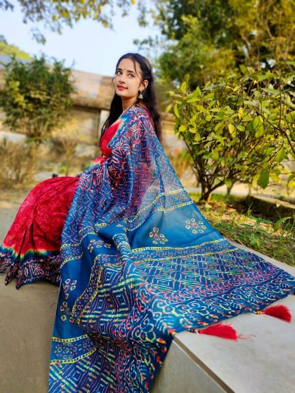 Digital Print Sharee with Blouse Piece Price in Bangladesh | resellKori