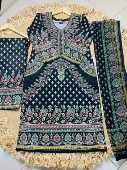 Digital Print Three Piece Price in Bangladesh | resellKori