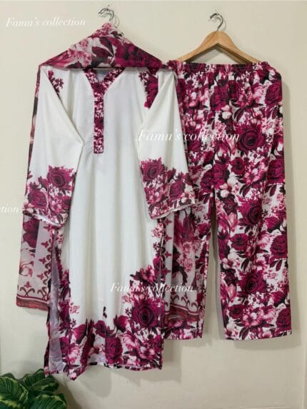 Digital Print Three Piece Set Price in Bangladesh | resellKori