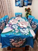 Dining table clothe mat (3D print-7pcs set) Price in Bangladesh | resellKori