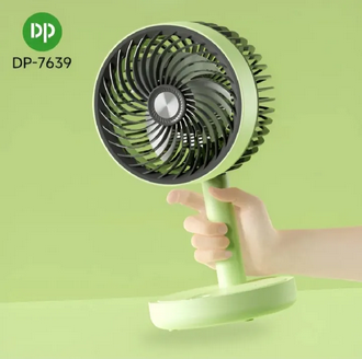 Duration power dp 7639 Rechargeable fan 4000mAh Battery Three Speed Modes Up-Down Adjustable Desk Fan Price in Bangladesh | resellKori