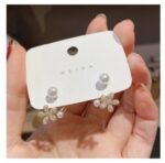 Earrings and Flower Pearl Combination Style Stud Earring for Girls Price in Bangladesh | resellKori