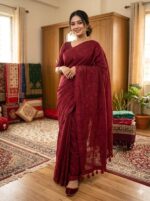 Embroidery Premium Half Silk Sharee. Price in Bangladesh | resellKori