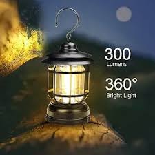 For Outdoor Camping Lamp Light Retro USB Rechargeable Portable Hanging Atmosphere Lantern Super Quality Price in Bangladesh | resellKori
