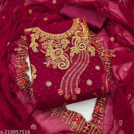 Georgette Embroidery Four Piece Price in Bangladesh | resellKori