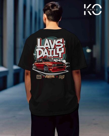 Graphic vehicle t shirt for males with LAVS DAILY Style Printed Price in Bangladesh | resellKori