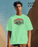 Graphic vehicle t shirt for men with Street Racing Car Tail Design Printed Price in Bangladesh | resellKori