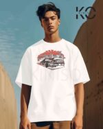 Graphic vehicle t shirt for men with Street Racing Car Tail Design Printed Price in Bangladesh | resellKori