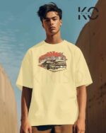 Graphic vehicle t shirt for men with Street Racing Car Tail Design Printed Price in Bangladesh | resellKori