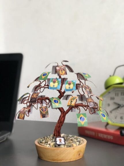 Handcrafted Aluminium Wire Brazil World Cup Bonsai Tree – Premium Desk Decoration for Home & Office Price in Bangladesh | resellKori