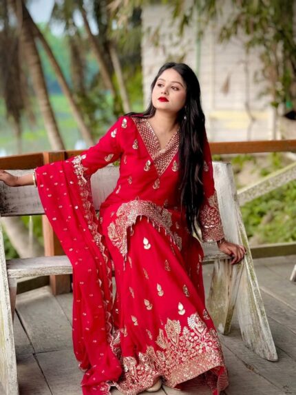 Indian Fox Georgette Thrree Piece Price in Bangladesh | resellKori