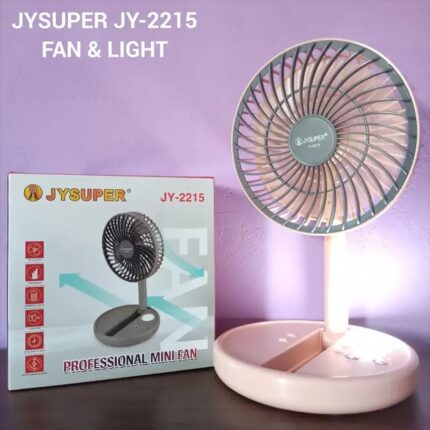 JY-2215 JYSUPER Professional Rechargeable Fan With LED Light : 4633 Price in Bangladesh | resellKori