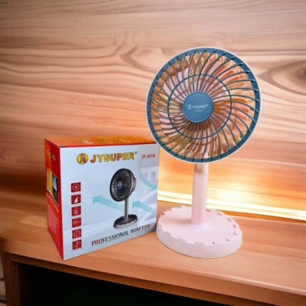 JYSUPER JY-2218 USB Rechargeable Mini Table Fan Price in Bangladesh | resellKori