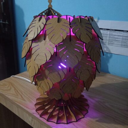 Laser cut monstera table lamp Price in Bangladesh | resellKori