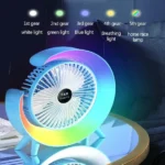 Mini Portable Desktop Fan – Adjustable Colorful Fan for Home or Office Price in Bangladesh | resellKori