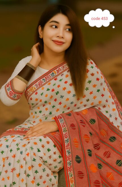 Orginal Screen print saree code 453 Price in Bangladesh | resellKori