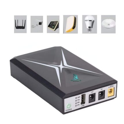 PC Power PCMU1018P 8800mAh Smart Mini UPS for WiFi Router & ONU | 5V/9V/12V Output | Overload Protection | Router UPS | Mini UPS for IP Camera | Power Backup for Router Price in...