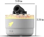 Play Video Play Video Volcanic Crack Aroma Diffuser Essential Oil Lamp 280ml USB Portable Timer Air Humidifier Blast Aroma Color Flame Night Light Price in Bangladesh | resellKori