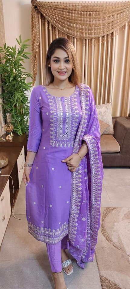 Premium computer printed cotton 3 Piece code:oian Price in Bangladesh | resellKori