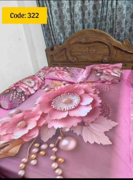 Premium Quality 3d Bedsheets four pieces set Price in Bangladesh | resellKori