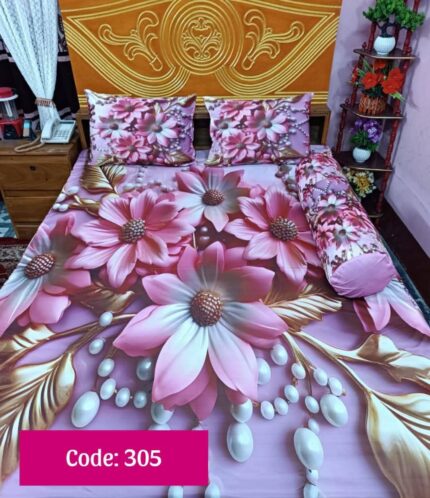 Premium Quality 3d Bedsheets four pieces set Price in Bangladesh | resellKori