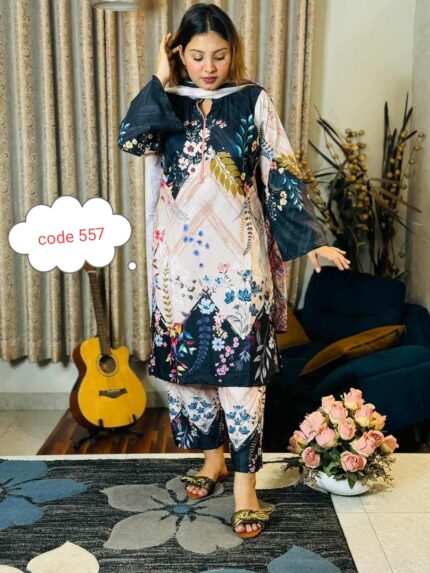 Premium quality Digital print 3 pcs code 557 Price in Bangladesh | resellKori