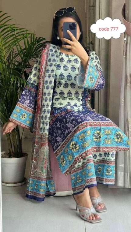 Premium quality Digital print 3 pcs code 777 Price in Bangladesh | resellKori