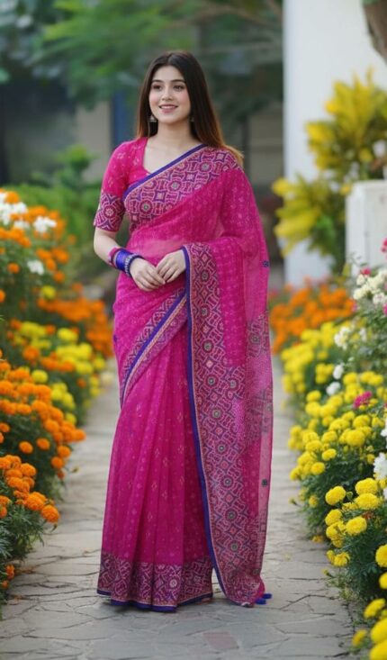 Premium Silk Boutique Skin Print Shari Price in Bangladesh | resellKori