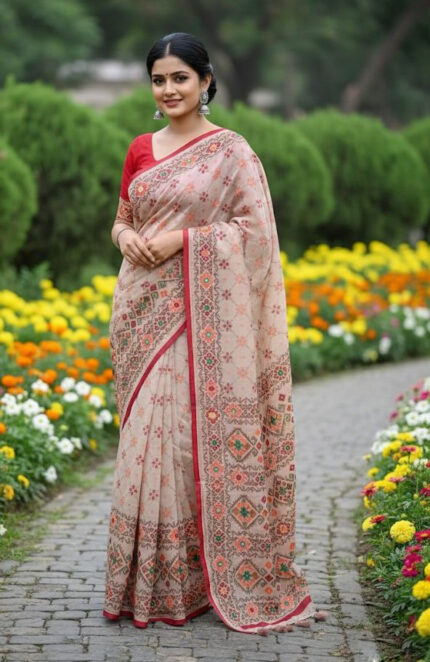 Premium Silk Boutique Skin Print Shari Price in Bangladesh | resellKori
