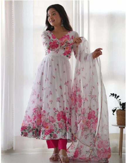 গোলাপ গ্রাউন রেডিমেড থ্রী-পিস Price in Bangladesh | resellKori