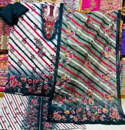 জম জম সুতির থ্রি পিস Price in Bangladesh | resellKori