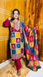 জর্জেট এমব্রয়ডারি থ্রি পিস Price in Bangladesh | resellKori