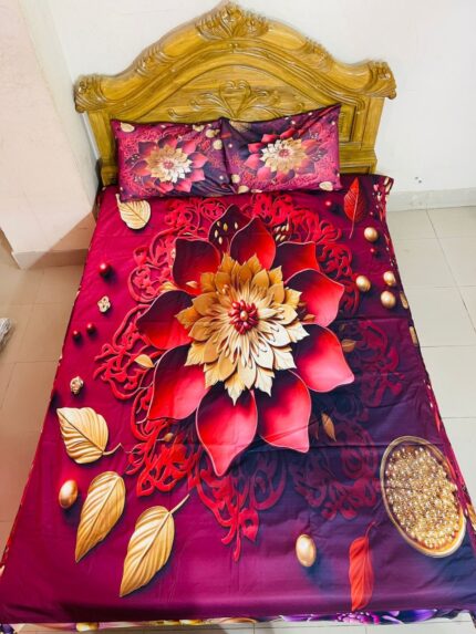 Primium 3D Bedsheet Four Piece Set Price in Bangladesh | resellKori