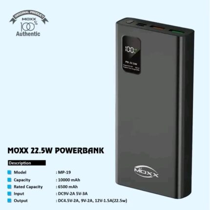 Product details of 10000 mAh 22.5W Power Bank MP-19 from moxx Price in Bangladesh | resellKori