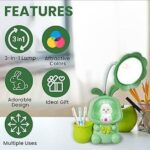 Product details of Cute Desk Lamp with Pen Holder Snail Rechargeable LED Table Lamp for Kids Foldable Reading Desk Light for Bedroom Nursery Study Home-D Shop Price in...